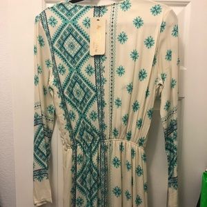 Turquoise/Cream Thobe inspired dress.